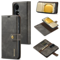 DG.Ming Wallet Case For HUAWEI Mate 40 30 20 Pro/Nova Double-Folding Detachable Leather Magnetic Flip Cover for P30 P40 P50 Pro