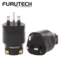 furutech FI-UK 1363(G) /1363(R) plug HIFI audio cable connector Copper gold plated rhodium 13A fuse IEC English power plug