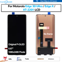 Original P-OLED For Motorola Edge 30 Ultra Edge X XT-2201 Pantalla lcd Display Touch Panel Screen Digitizer Assembly Replacement