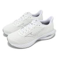Mizuno 慢跑鞋 Wave Inspire 21 男鞋 超寬楦 白 銀 支撐 波浪片 緩衝 運動鞋 美津濃 J1GC2545-04