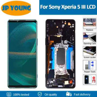 Original 6.1"For Sony Xperia 5 III LCD Display Touch Screen Digitizer Assembly Replacement For Sony x5 III XQ-BQ72 LCD Screen