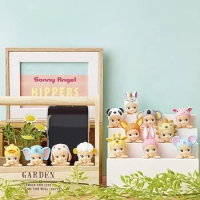 Original Sonny Angel Animal Hippers Blind Box Series Mystery Box Supporting Cheek Baby Phone Decora Figure Children'S Toys Gifts