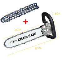 Chain Saw Bracket 11.5inch Adjustable Electric Chain Saw Angle Grinder Modified Electric Saw Machine for Angle Grinder Chain saw