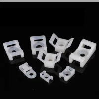 Cable Tie Base Plastic Nylon Tie Fixation Plastic Stent Fixed Buckle Seat Cable Clamp Cable Tie Bracket Cable Tie Mounts Holder