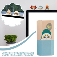 Sonny Angel Mofusand Siri Hippers — Patung Kucing Kejutan (Kucing/Hiu), Hiasan Meja, B6N8