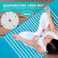 Lotus Acupressure Yoga Mat Spikes Lightweight Fitness Pilates Cushion Pad Needle for Easy Safety Exercise Accessories
