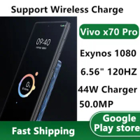 Original Vivo X70 Pro 5G Mobile Phone 44W Charger+Wireless Charge 50.0MP Camera 6.56" AMOLED 120HZ Exynos 1080 Octa Core OTA