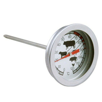 【溫度計-指針】牛肉溫度計 咖啡溫度計 不銹鋼指針溫度計 奶泡溫度計 食品溫度計 5cm大鏡面