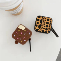 Cute Cartoon Ice Cream Model Polka Dot Soft Silicone Earphone Cover for Samsung Galaxy Buds Pro for Galaxy Buds Live Buds 2pro