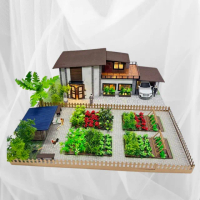 【上芳香業】紙紮屋 紙紮用品 華麗別墅+菜園 農地 二層樓別墅(附地契 滿七 百日 對年 往生用品 棺內)