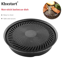Korean Smokeless Barbecue Grill Pan Gas Non-Stick Gas Stove Plate Electric Stove Baking Tray BBQ Grill Barbecue Tools Barbacoa