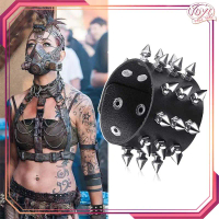 Gelang Punk Dengan Keling Gelang Punk Spike Pyramid Bracelet Punk Aksesoris Punk Rock