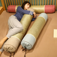 涼席藤席冰涼夏季圓柱長抱枕床上抱著摟著睡覺清涼夏糖果枕頭女生