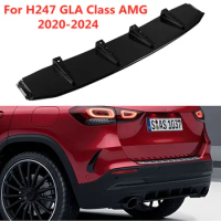 H247 GLA180 GLA200 GLA220 GLA250 GLA35 GLA45 Rear Bumper Lip Body Kit Diffuser Splitter for Mercedes Benz H247 GLA AMG 2020-2025