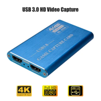 4K HDMI Game capture Card placa de video USB3.0 1080P Video Grabber Dongle hdmi capture card for Live Streaming Broadcast