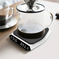 0.1g Smart Drip Coffee Scale Timer Pour Coffee Electronic Kitchen Scale Household Weighing Timing Mini Kitchen Measuring Scale