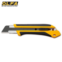 日本OLFA防滑橡膠X系列特大型美工刀XH-AL附掛洞(自動鎖定25mm刀片;品番212B)特大美工刀