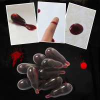 Đồ Dùng Tiệc Halloween, Viên Nang Máu Giả, Miệng Phụ Nữ, Trang Điểm Dạng Lỏng, 5 Cái, Bao Gồm Viên N