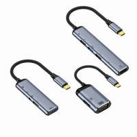 USB C HUB 4K 60Hz Type C to HDMI-compatible 2.0 PD 100W Adapter For Macbook Air Pro iPad Pro M2 M1 PC Accessories USB 3.0 HUB