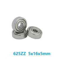 100pcs/lot 625ZZ 625-ZZ 625 ZZ 2Z 5*16*5mm Deep Groove Ball bearing Miniature Ball Bearings 5x16x5mm