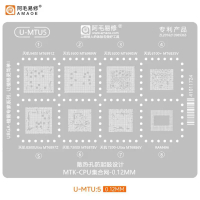Amaoe U-MTU5 MTK CPU จากส่วนกลาง BGA Reballing ลายฉลุสําหรับ MTK MT6991Z MT6989W MT6985W MT6835V MT6