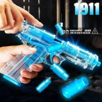 Luminous Glock Soft Darts Bullets Airsoft Pistol Glow in the Dark Shell Throw Ejection Toys Gun Outdoor Sports Air Guns Fake Gun
