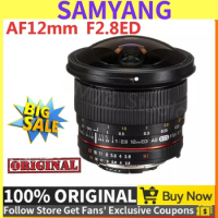 SAMYANG 12mm F/2.8 ED AS NCS Fisheye Lens Full Frame SLR Micro-Single Manual Lens Manual Focus for Canon EF Nikon F