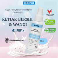 NATURAL DEODORANT TAWAS SPRAY WITH ESSENTIAL OIL PENGHILANG BAU BADAN BY N.I.U STORE