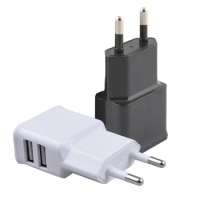 2024 USB Wall Charger Cube Charger 2 Port Charging Box 5V/2A Home Travel Charger Plug USB Power Adapter Charging Station Base