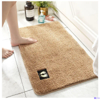 Thảm chân logo hình bàn chân SHUNC - Thảm lau chân siêu thấm nước, chống trơn - Thảm lau chân 40x60 
