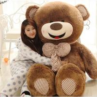large lovely laughing teddy bear toy plush bow happy Hedgehog teddy bear doll gift about 160cm 0197