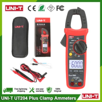 UNI-T UT204 Plus Clamp Ammeters Auto Range Voltmeter Resistance Tester Ammeter Pliers Electrical Mul