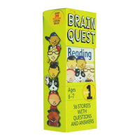 Brain Quest 1st Grade Reading, Children's books aged 5 6 7 8 Q&amp;A learning Trivia Cards English, 9780761141396