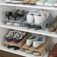創意鞋架簡易鞋盒鞋子整理收納架客廳鞋櫃整理架上下雙層鞋架
