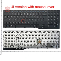 US/UK New Laptop keyboard for Fujitsu Lifebook E554 E556 E753 E754 E756 E557 laptop Black Frame