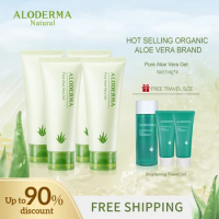 ALODERMA 4pcs Natural Fresh Aloe Vera Gel 114g After Sun Soothing Aloe Gel Multi-Effect Repair Moisturizing Lotion Skin Care