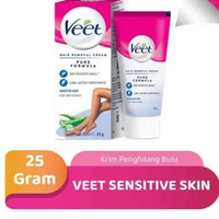 Veet Sensitive Skin Krim Penghilang Bulu (25 Gram)