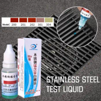 10ml 201 304 Stainless Steel Detection Liquid Identification Drugs Test Analytical Reagent Rapid Rapid Content Analytical S8j6