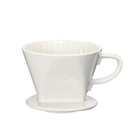 金時代書香咖啡 Kalita 102系列傳統陶製三孔濾杯 簡約白 #02001