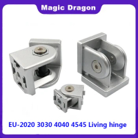 1pcs Movable Hinge Connecting Piece Industrial Aluminum Profile Fitting 2020 2040 3030 3060 4040 4080 4545 Zinc alloy Any angle