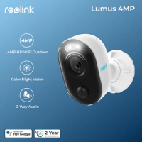 Reolink Lumus 4MP WiFi Outdoor Camera with Spotlight 2.4/5GHz Dual-Band WiFi Motion Detection 2-Way Audio Surveillance Cameras