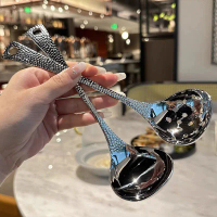 【SwiftHome】Stainless Vegetable Ladle Soup Spoon Strainer Vegetable Soup Spoon Vegetable Drainer Soup