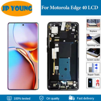 6.55" Original OLED For Motorola Edge 40 LCD Display Screen Touch Panel Digitizer For Moto Edge40 Replacement Parts
