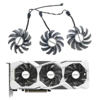 3 FAN new 75MM 4PIN PLD08010S12HH suitable for Gigabyte RTX2060 2070 2080 Ti RTX2060 RTX2070 super game graphics card