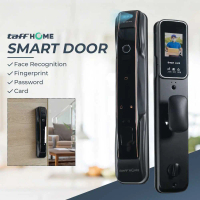 TaffHOME Smart Door Lock Face Recognition Fingerprint Password Card - AX024