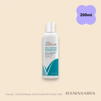 MAKARIZO Advisor Clinical Shampoo Dual Defense 200ml Ketombe Dermatitis Seboroik Psoriasis Gatel DUA