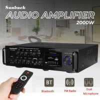 Bluetooth EQ Audio Amplifier Home Theater FM 2000W