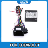 QSZN Android Car Radio Canbus Box Adapter GM-RZ-09 For CHEVROLET MALIBU/AVEO/CRUZE/TRAX Wiring Harness Power Cable 16 Pin