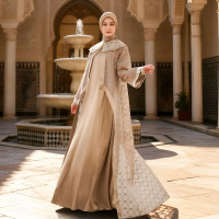 Mandjha Quincy Dress/Gamis With Outer Koleksi Raya 2026 By Ivan Gunawan