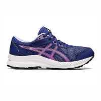 Asics Contend 8 GS [1014A259-400] 大童 慢跑鞋 運動 休閒 透氣 舒適 耐用 深藍 紫